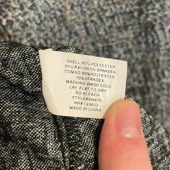 Walter Baker Skylar Tweed Long Sleeve Bodysuit Size XL Snap Closure - Picture 6 of 8